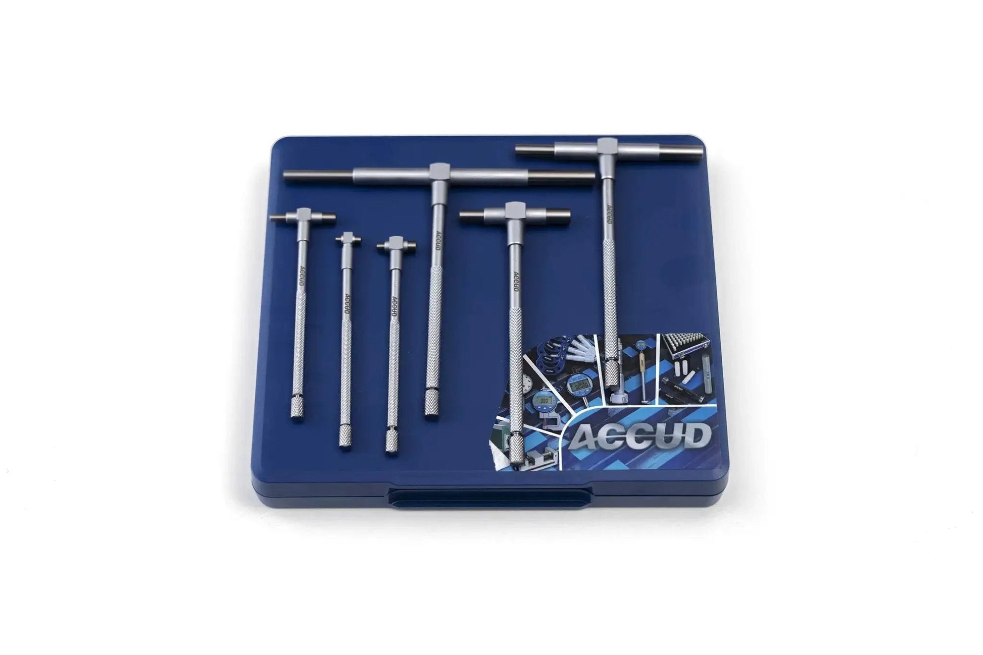 Telescoping Bore Gauge Set Five Sixteenths To Six Inches With Satin Chrome Finish T Bore Gauges Self Centering System Set