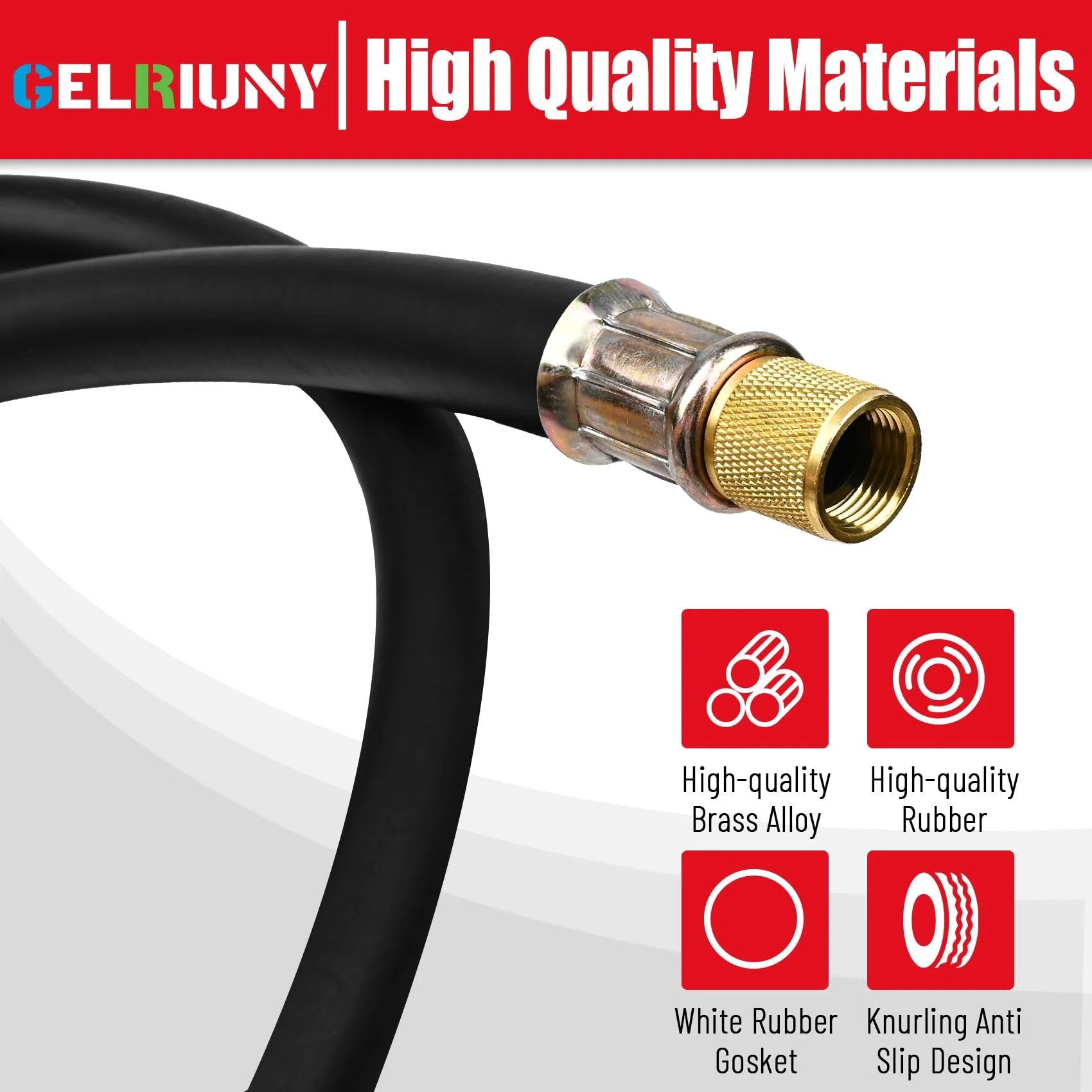 Upgrade Half Inch HVAC Vacuum Hose With High Flow Vacuum Certified Refrigerant Hose And Half Inch To Quarter Inch Flare Fittings