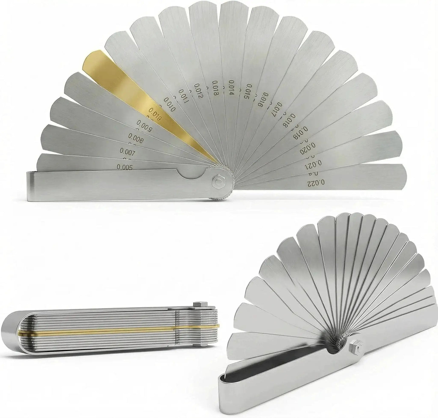 Stainless Steel Feeler Gauge Set For Spark Plugs With 32 Blades From 0.04 To 0.88 Mm Gap Tool Filler Gauge And Spark Plug Tester.