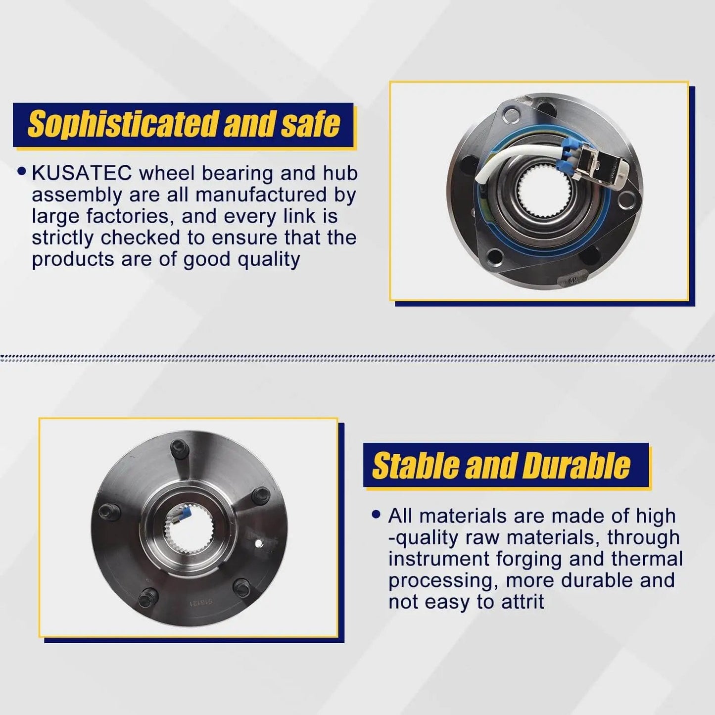 Front/Rear Sealed Wheel Hub and Bearing Assembly 513121 with quality and durability features for Cadillac, Chevrolet, Pontiac, Buick.