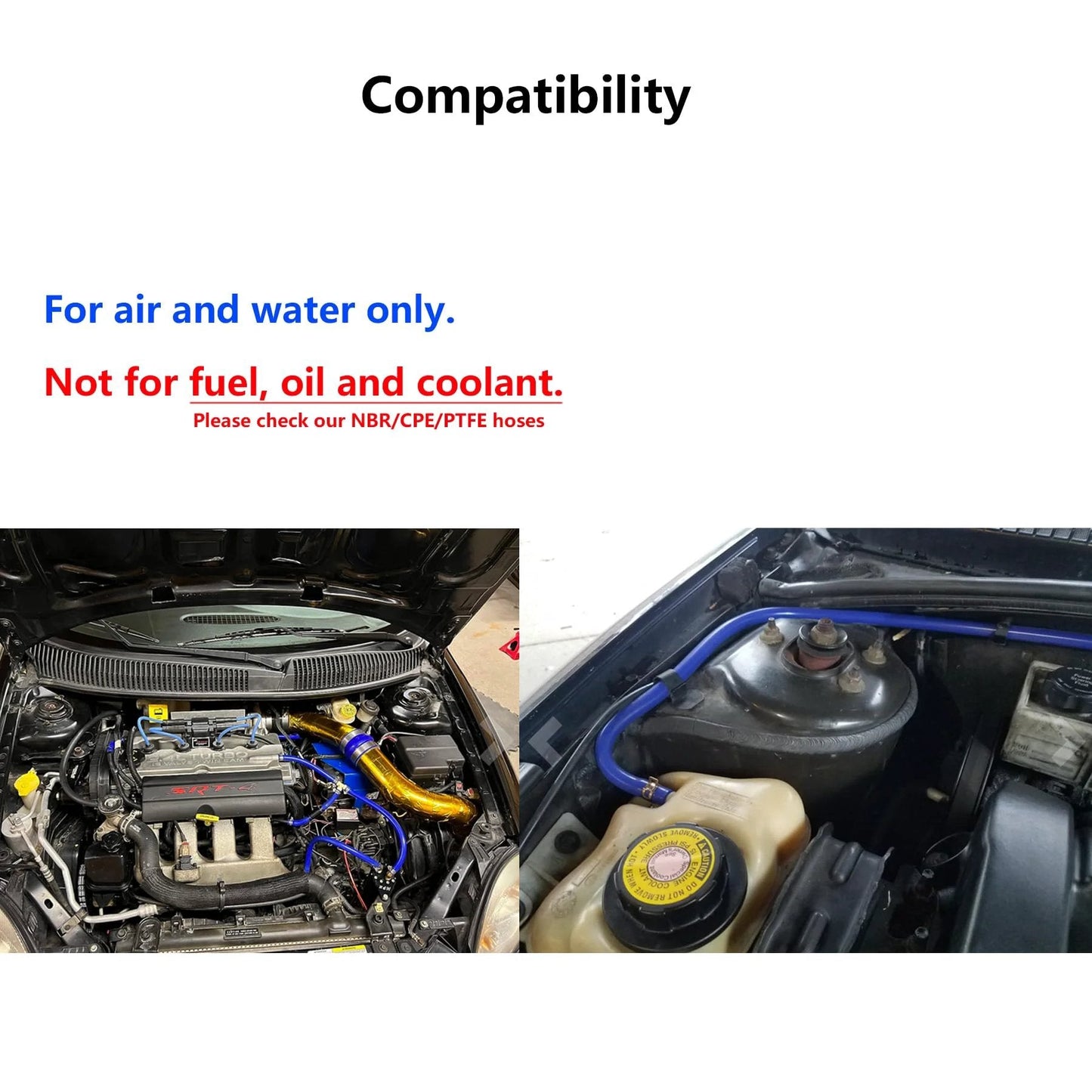 High Temp Silicone Vacuum Tubing Hose Five Feet One Quarter Inch ID Six Millimeter Black For Air And Water Systems installed in car engine