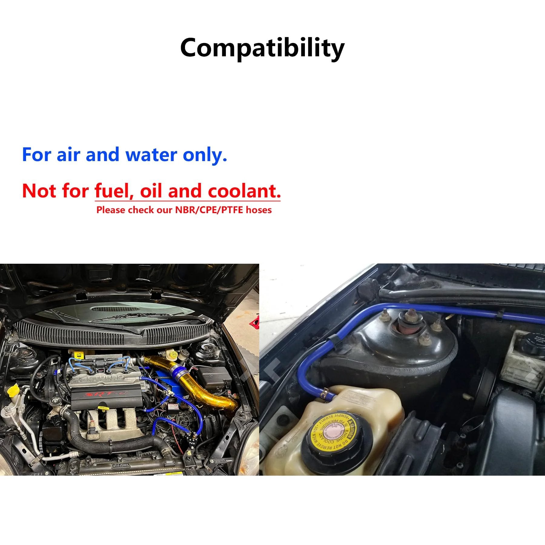 High Temp Silicone Vacuum Tubing Hose Five Feet One Quarter Inch ID Six Millimeter Black For Air And Water Systems installed in car engine