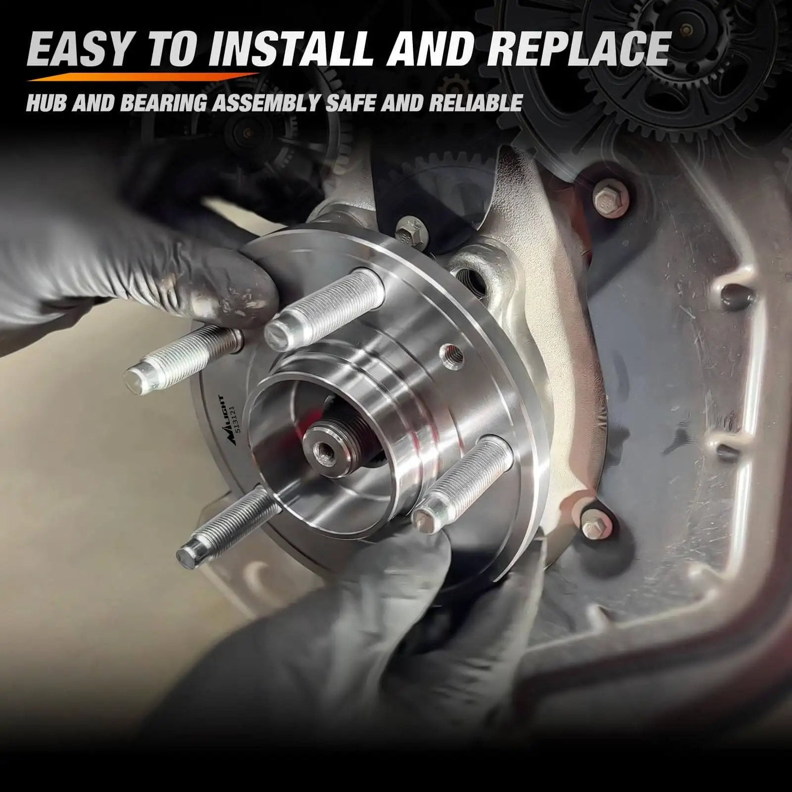 Installing Single Front Wheel Hub and Bearing Assembly w/ ABS, Speed Sensor Included, Fits Chevy Impala 2000-2011, Buick LaCrosse