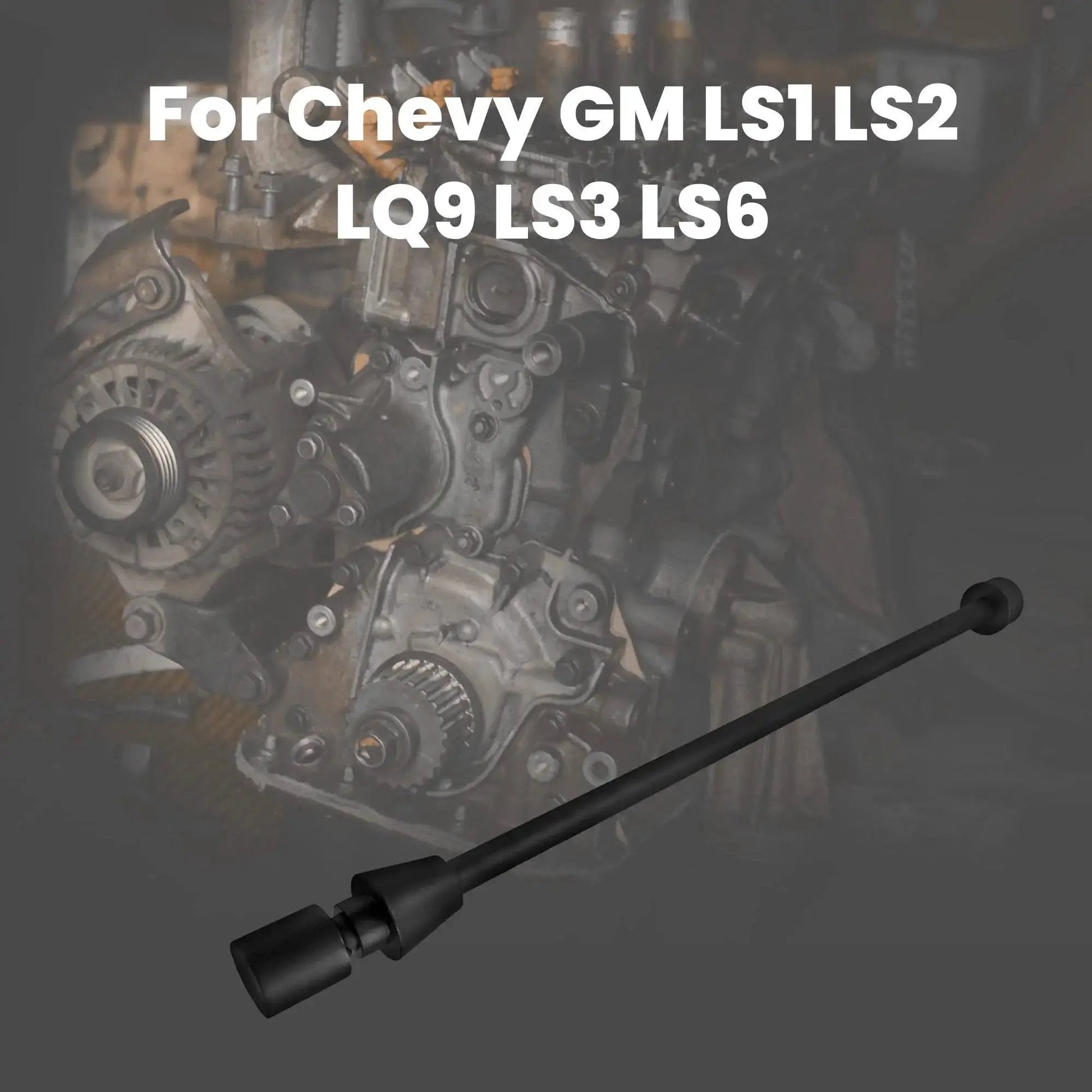 LS Cam Bearing Installation And Removal Tool For Chevy LS Engines LS1 LS2 LS3 LS6 LQ9 Made From 45 Steel shown with engine parts