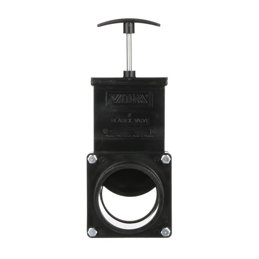 3 Inch Hub To Spigot ABS Gate Valve For RVs And Campers, Leak Proof And Durable ABS Plastic, 15 Psi Maximum Pressure, Easy Attachments, No Fuss Install, Corrosion Resistant For Fresh Water And Waste Systems