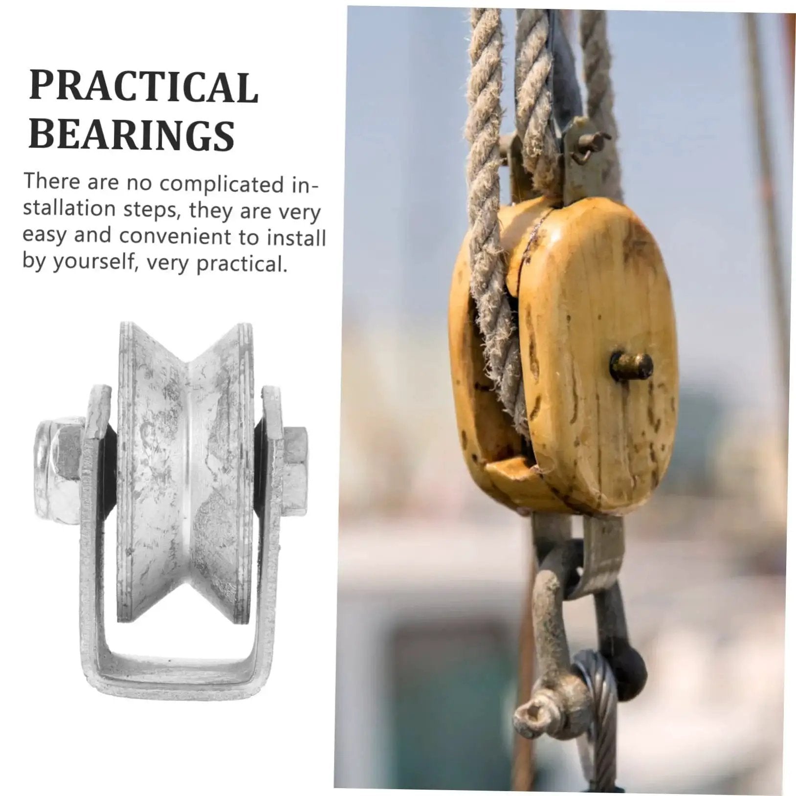 Rugged cast iron V groove wheel pulley for sliding gates and doors, shown in an industrial setting, ensuring smooth operation and minimal vibration.