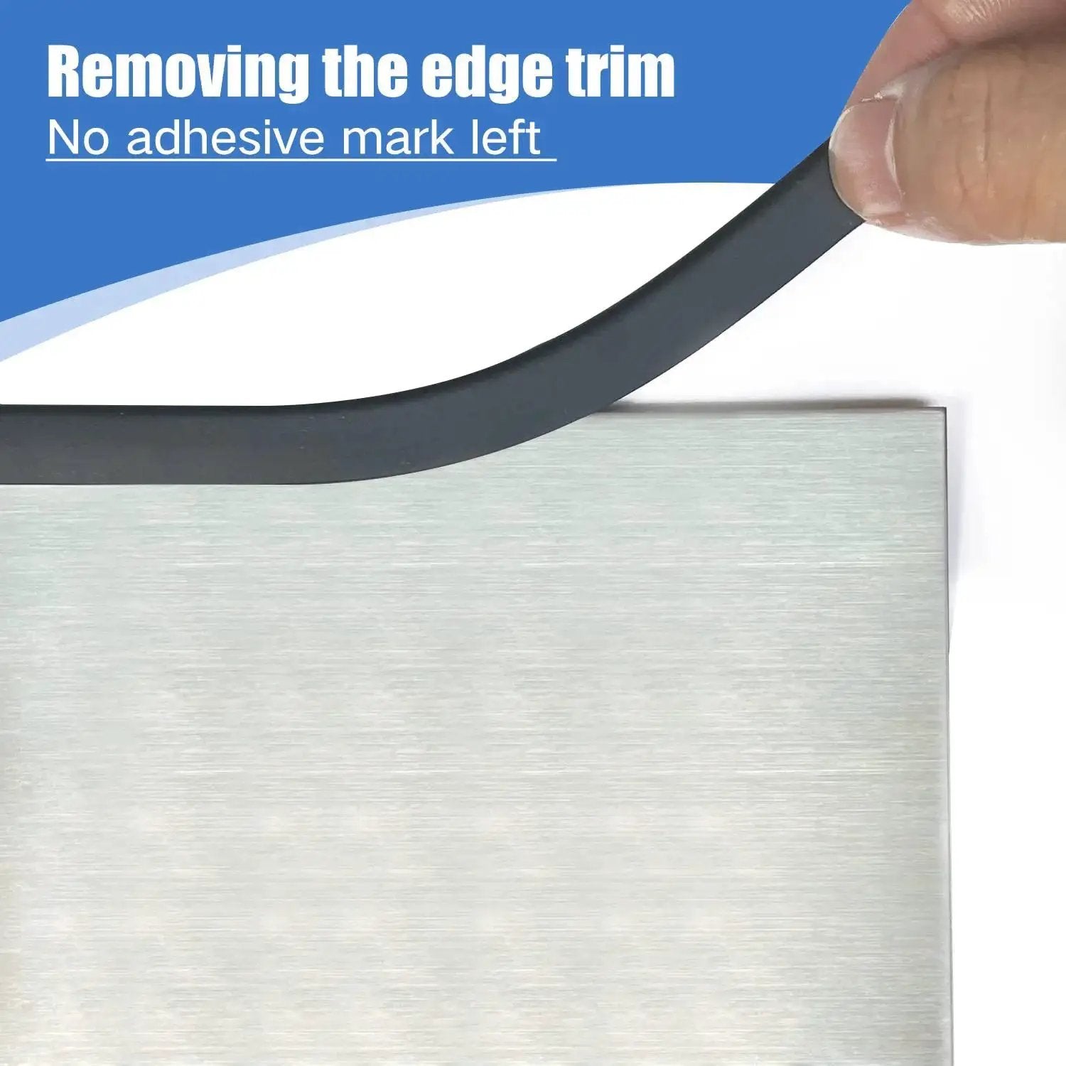 Self Adhesive U Channel Edge Trim Made From EPDM Rubber For Durable Edge Protection On Sheet Metal Fits One Sixteenth Inch
