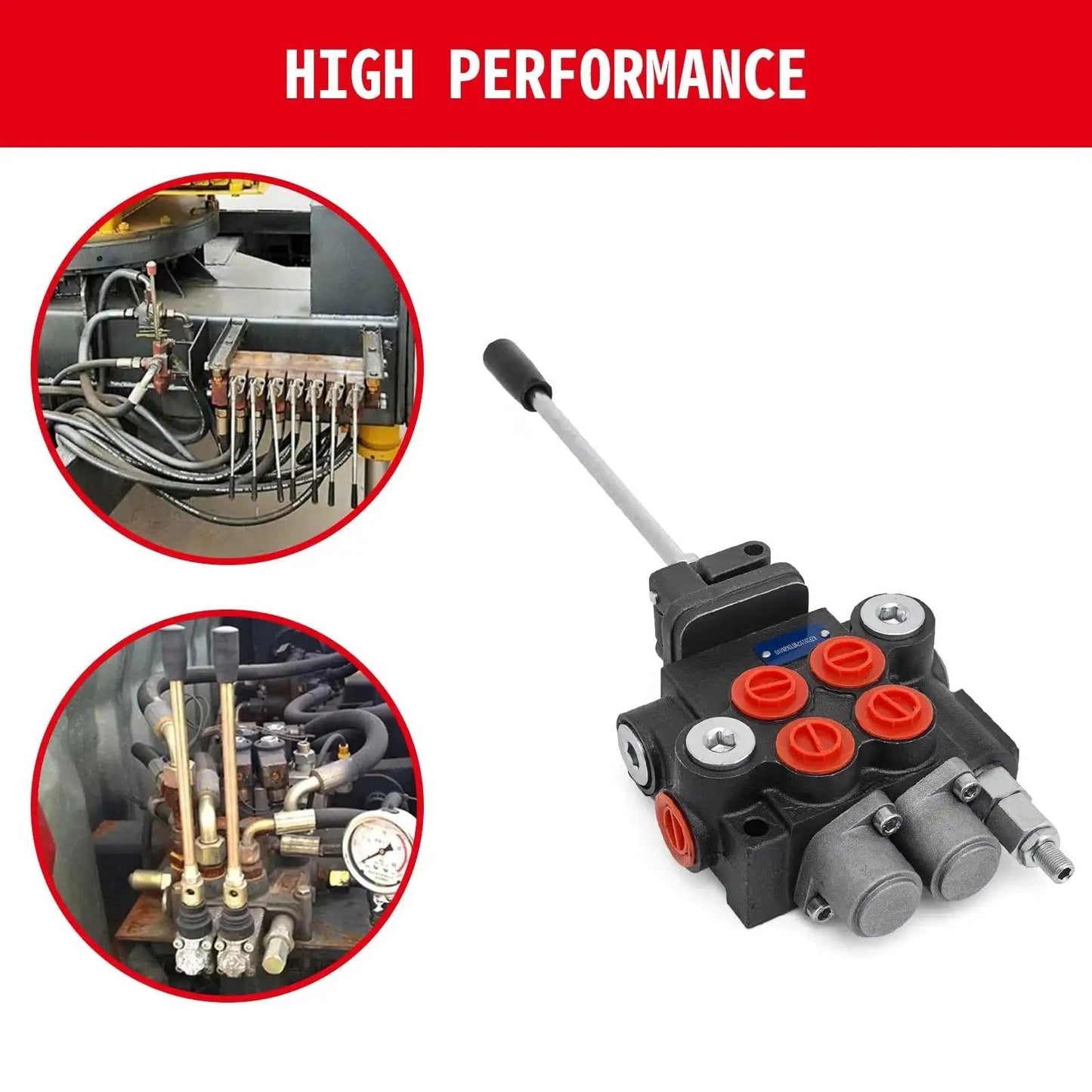 Heavy Duty Dual Spool Hydraulic Joystick Control Valve For Tractors And Loaders 11 GPM Directional Valve with control levers