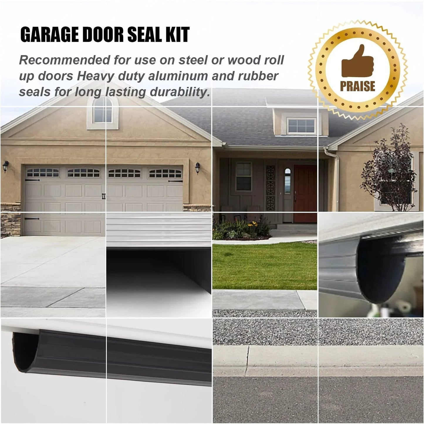 Garage showing Bottom Weather Seal Replacement For 16 Foot Wide Garage Doors, 154448 Weather Stripping For Wayne Dalton