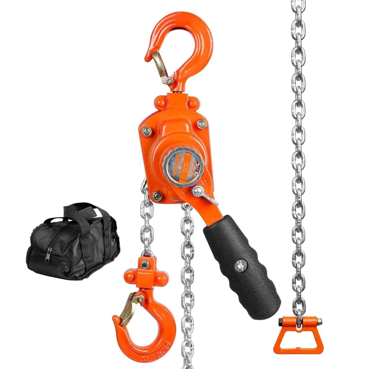 Manual Lever Chain Hoist Quarter Ton Come Along Ten Ft G80 Chain Weston Style Dual Pawl Brake 360 Rotating Hook with bag