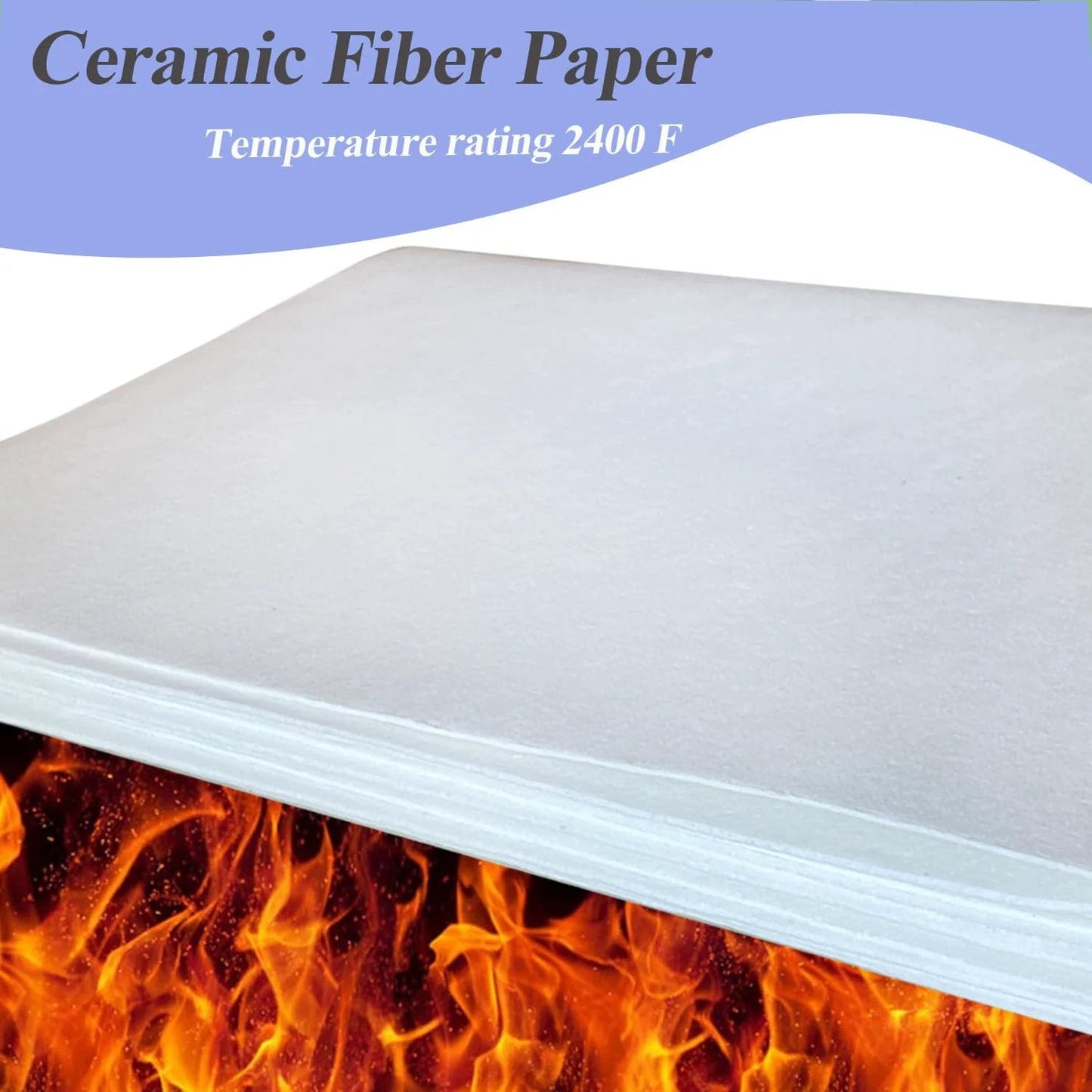 Ceramic Fiber Paper For Kilns And Furnaces, 24 X 33 X 0.08 In White, 3 Pack, High Temp Insulation Gasket Or Liner For Glass Fusing And Fireproofing Up To 2400°F, Easy To Cut, Shape, And Fit Like A Pro