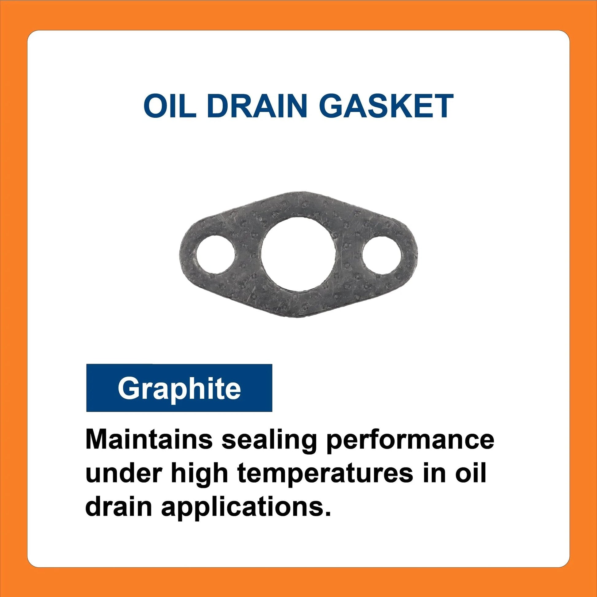 Graphite oil drain gasket for Turbo Gasket Kit For Cummins ISX15 And QSX15 Diesel Engines Aftermarket Replacement For OEM 3101268 3684355 3688622
