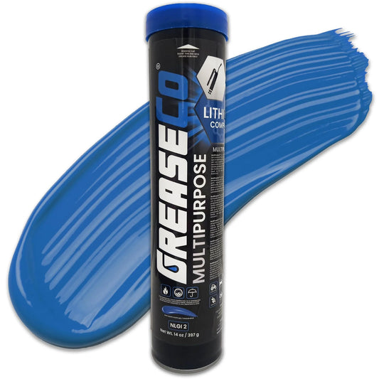 All Purpose High Temp Wheel Bearing Grease Tube With Lithium Complex For Automotive Axles Ball Joints CV Joints And More Blue Single Cartridge NLGI 2 Multipurpose Lubricant For Tractors Trucks Boats Marine Use