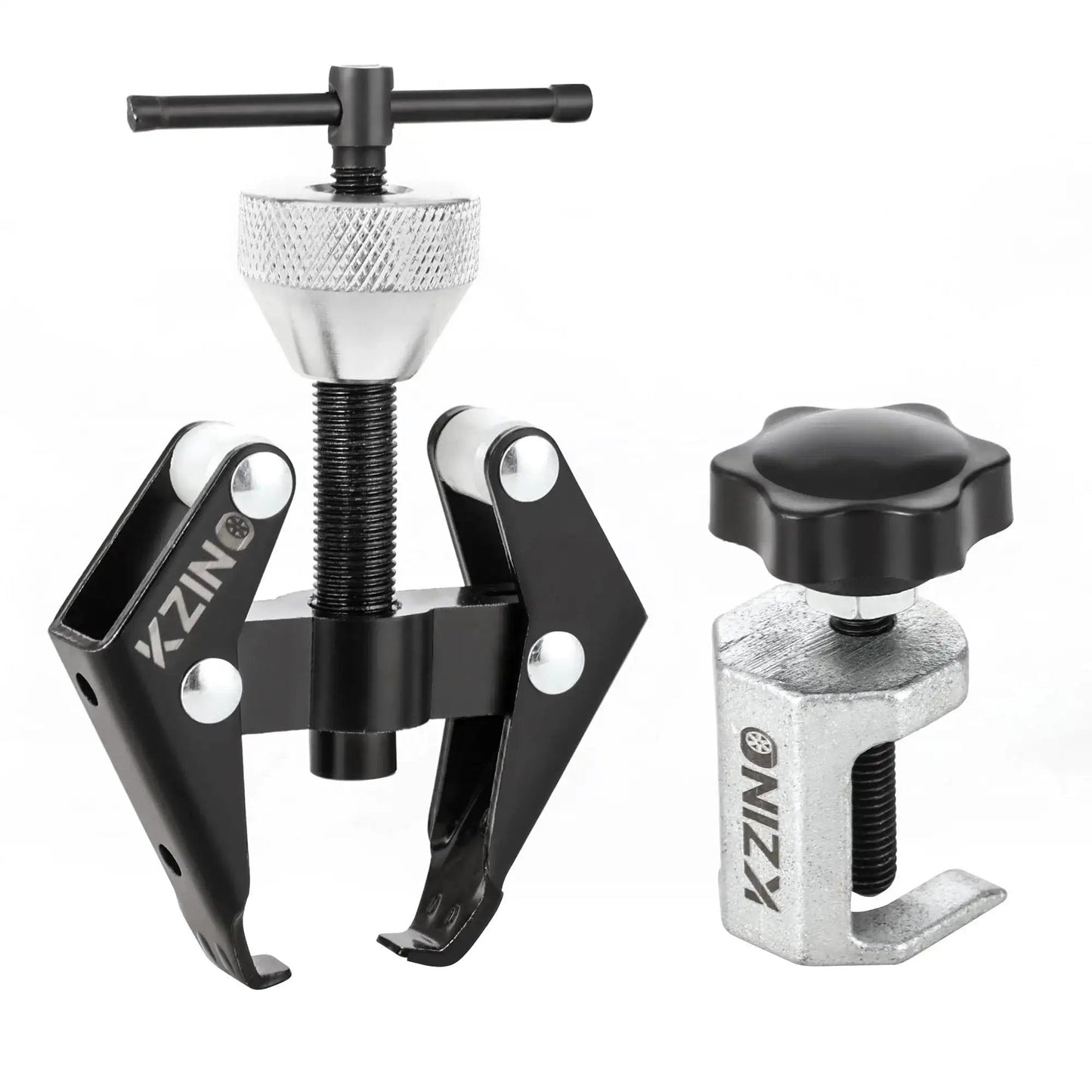 Heavy Duty Windshield Wiper Arm Removal Tool And Bearing Remover Kit in 45 Carbon Steel showing puller tool and collar