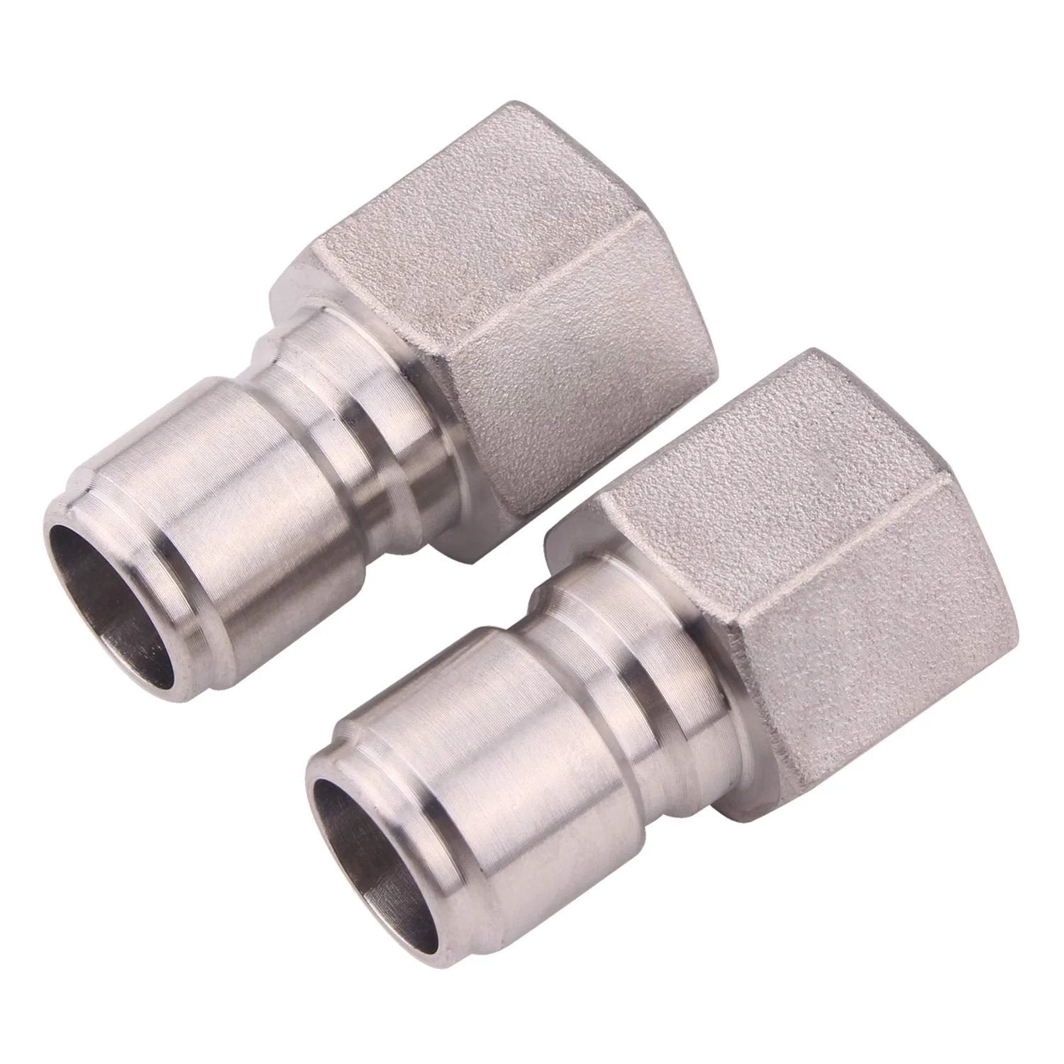 Stainless Steel 1/2 Inch Female Quick Disconnect NPT Homebrewing Connector Sanitary Fitting Pack of 2 By DERNORD Food Grade SS304