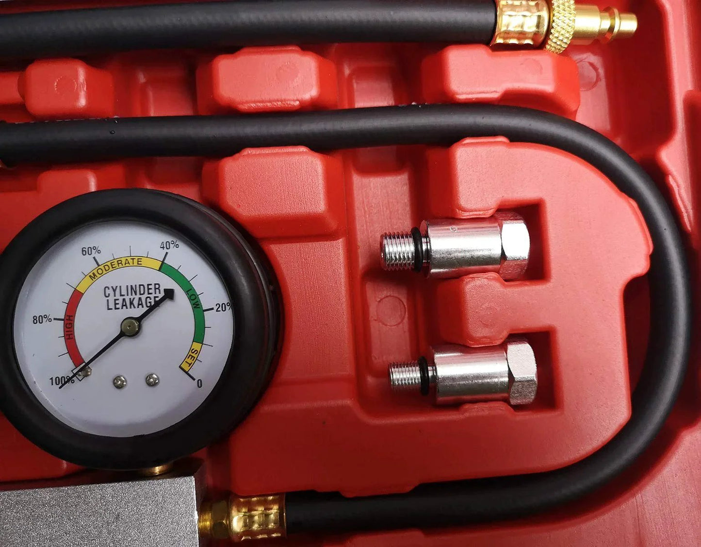 Cylinder Leak Down Tester And Compression Test Kit With Dual Gauge For Engine Diagnostics Universal Fitment For Most Cars And Trucks