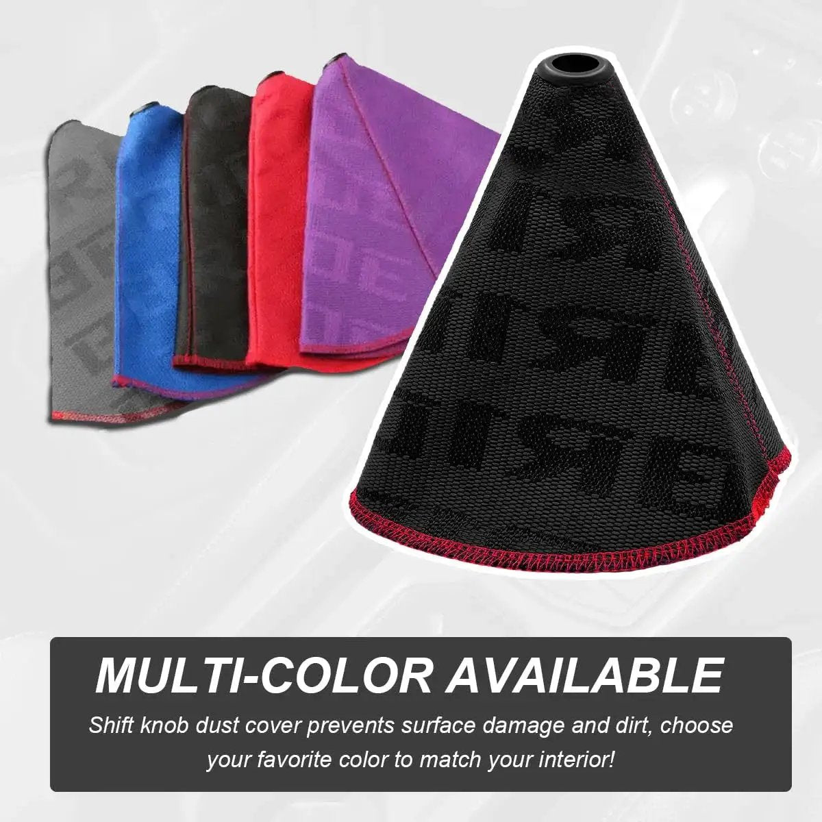 Multi-color fabric car shift boot cover dustproof gear gaiter for most vehicles