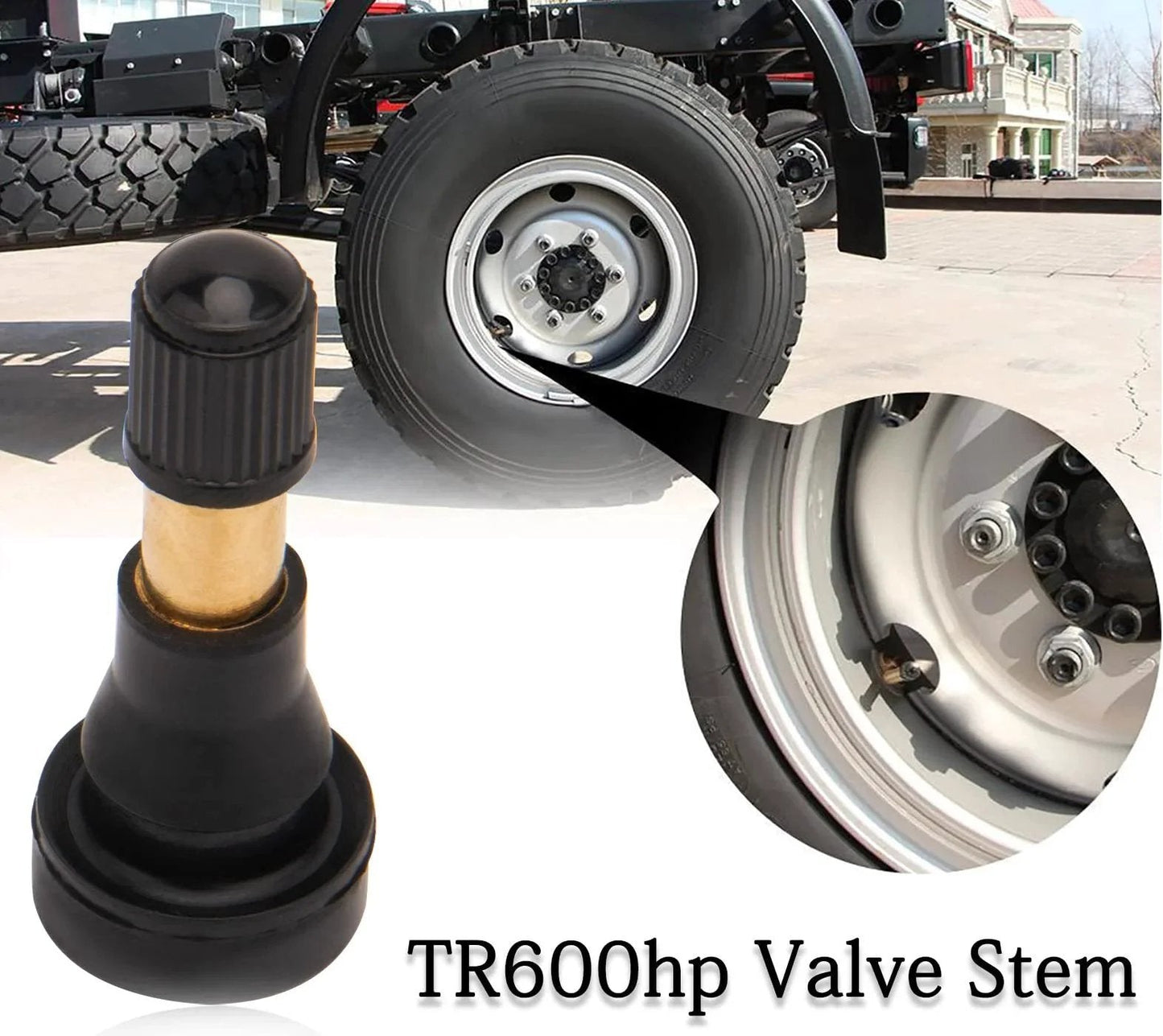 High Pressure Tire Valve Stems Heavy Duty Brass Rubber Snap In Valve Stems 100 Pack Ozone Tested And Leak Tested EPDM Rubber Brass Core Black