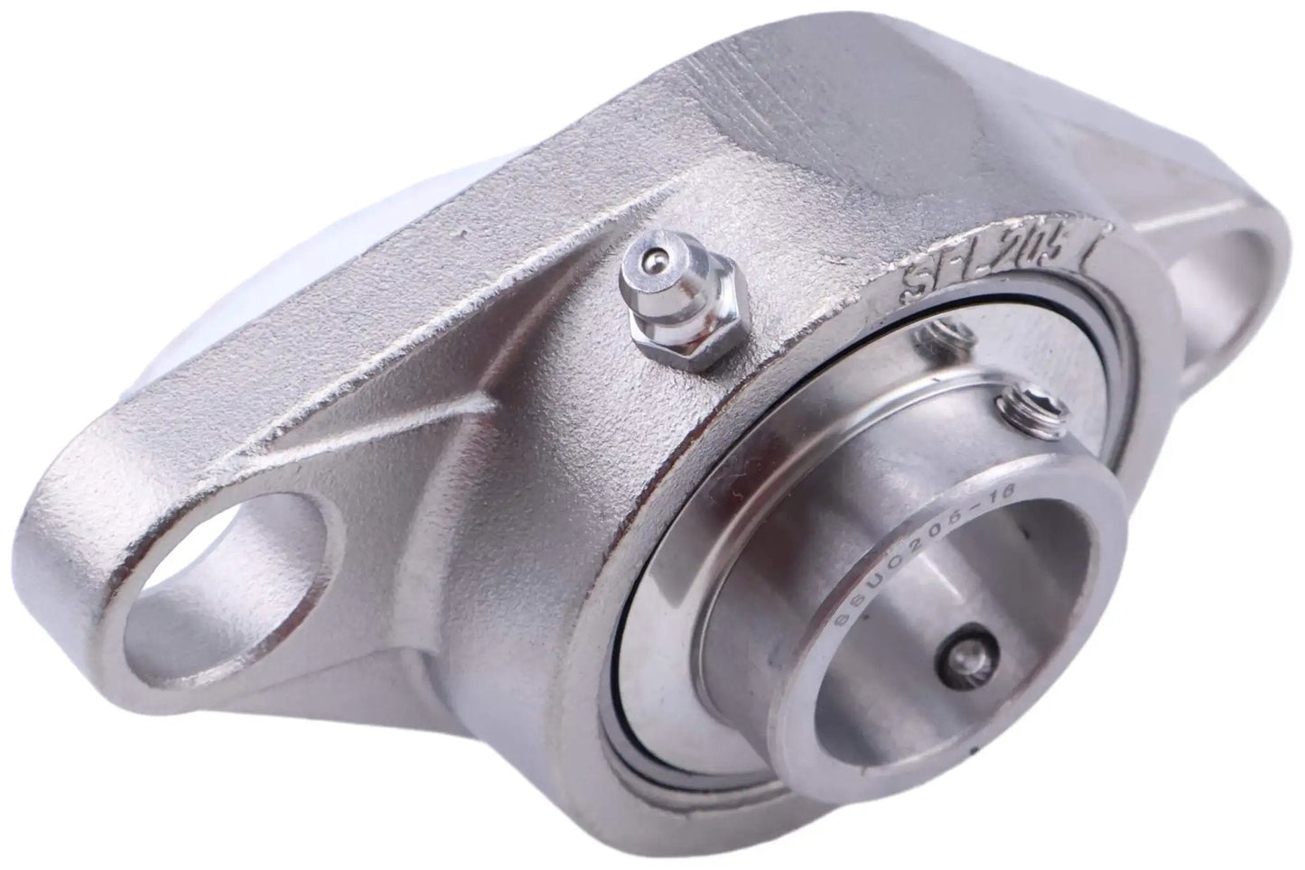 1 Inch Bore Two Bolt Flange Bearing For 1 Inch Shafts SUCFL205-16 UCFL205-16 MUCFL205-16 side view close-up metal construction