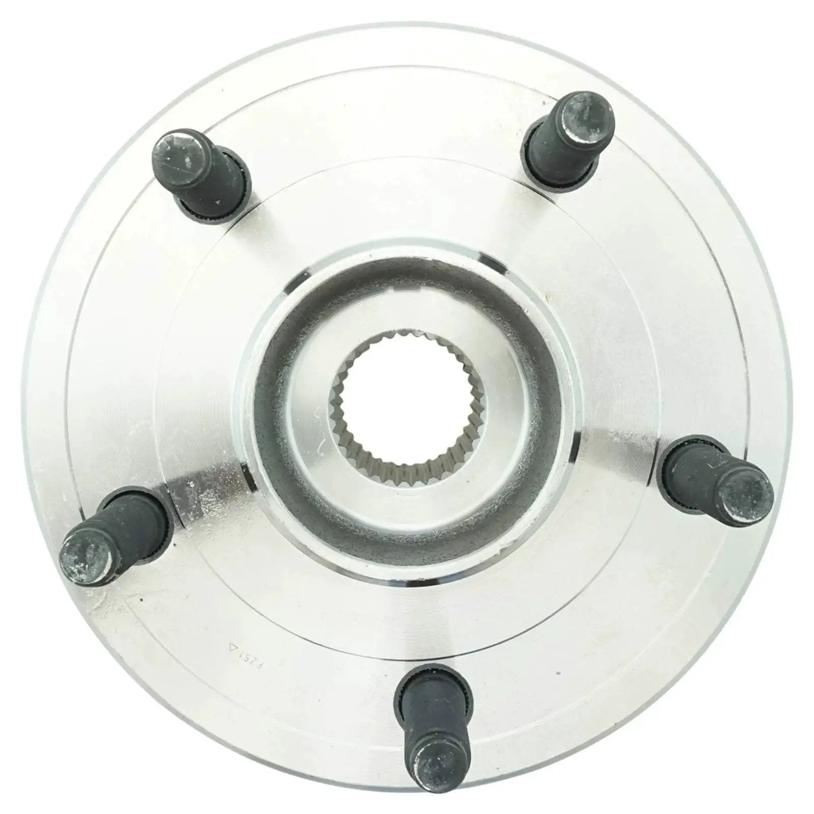 Front view of Front Left And Front Right Wheel Bearing And Hub Assembly Set For 2012 To 2018 Dodge Ram 1500 And 2019 To 2022 Ram 1500 Classic
