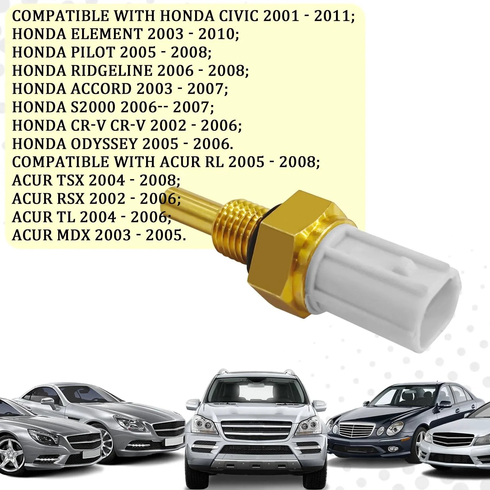 Engine Coolant Temperature Sensor For Honda Cars SamWinGear 37870 PLC 004 close-up view