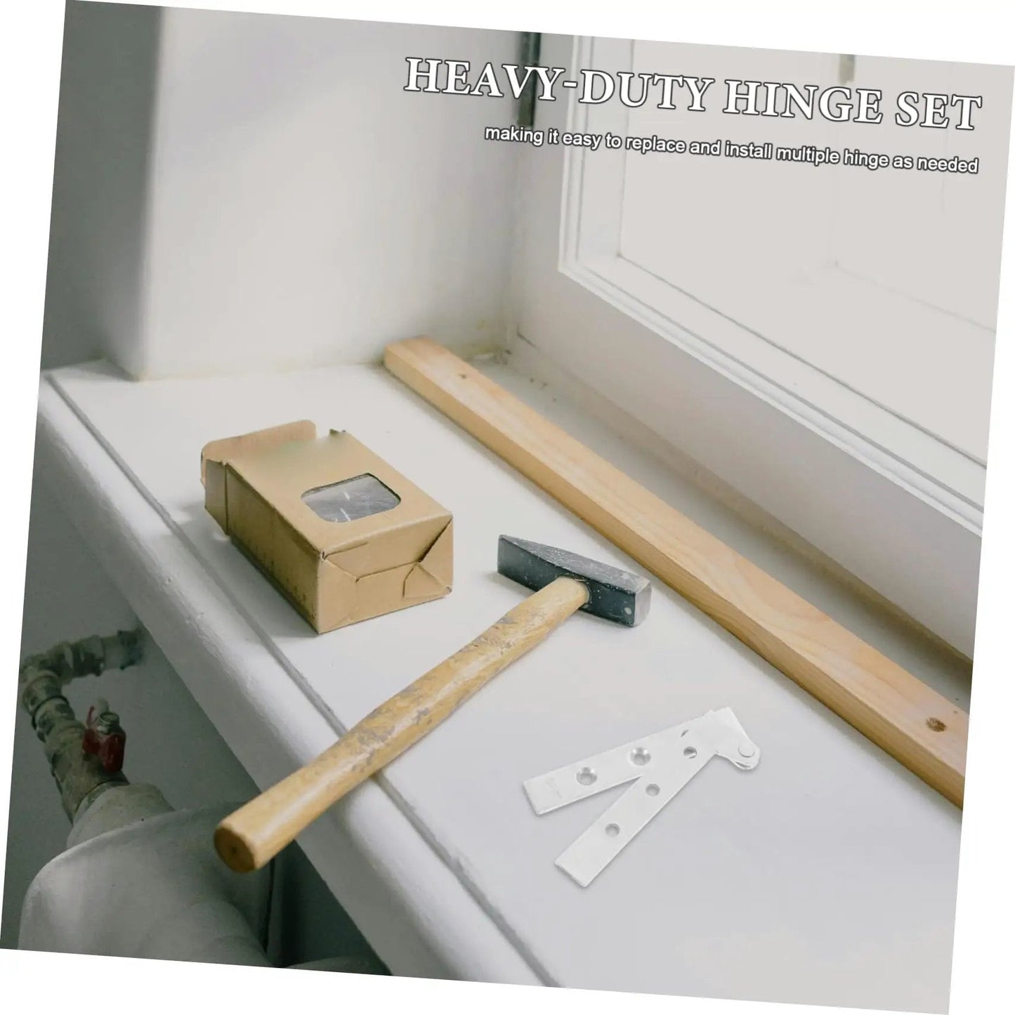 Concealed Shaft Door Hinge Set For Cabinets And Windows Rotating Pivot Hinge 4 Pieces Heavy Duty Load Bearing Hidden Aesthetic Design