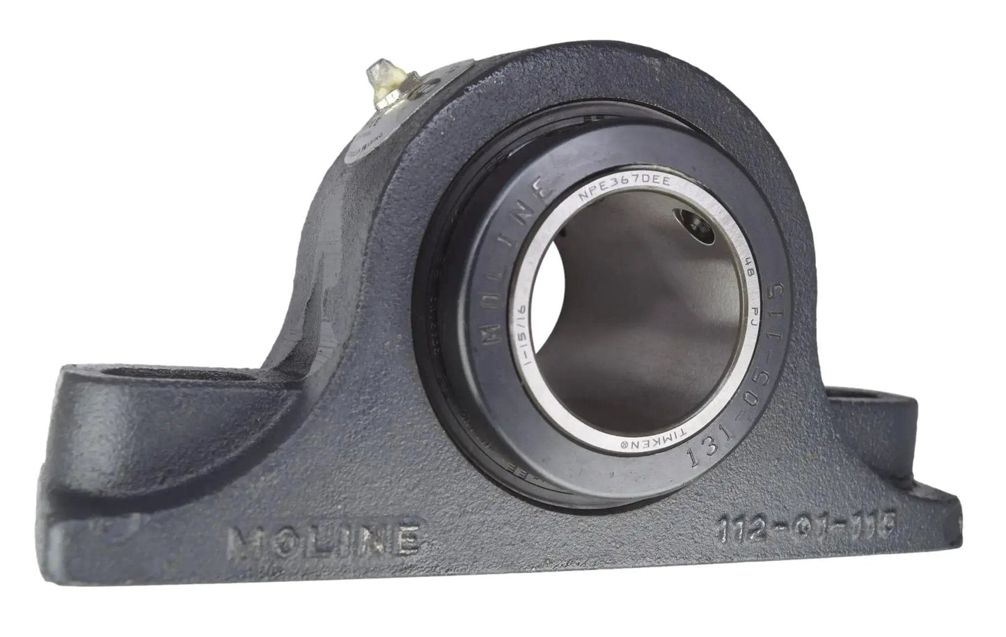 Heavy Duty Type E Workhorse Pillow Block Bearing 1-15/16 Inch Two Bolt With Double Taper Roller Bearings Replacement For Moline 19321115