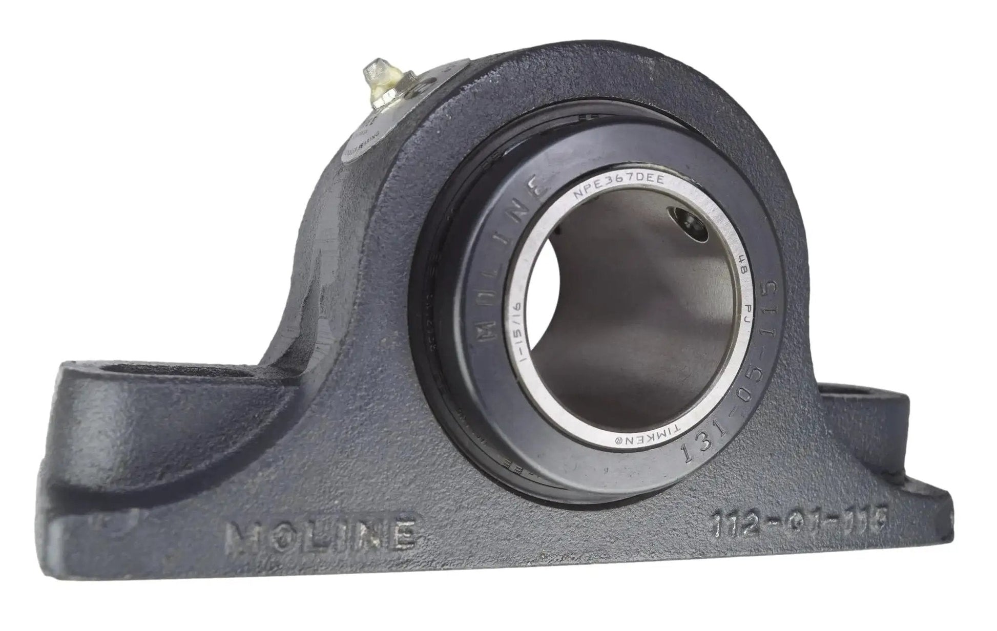 Heavy Duty Type E Workhorse Pillow Block Bearing 1-15/16 Inch Two Bolt With Double Taper Roller Bearings Replacement For Moline 19321115