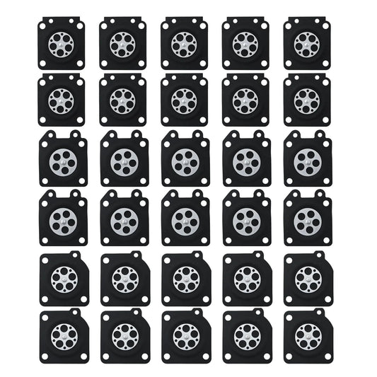 30 Piece Metering Diaphragm Replacement Kit For Zama And Walbro Carburetors Fits 95 526 9 8 95 526 And Walbro WA WT WY WZ Series Carbs Includes Fitment For Zama C1 M 2B C1 S E1 C1 S H4A C1 M EL35 C1 M FR1 C1 M W26 And More By SYOWADA