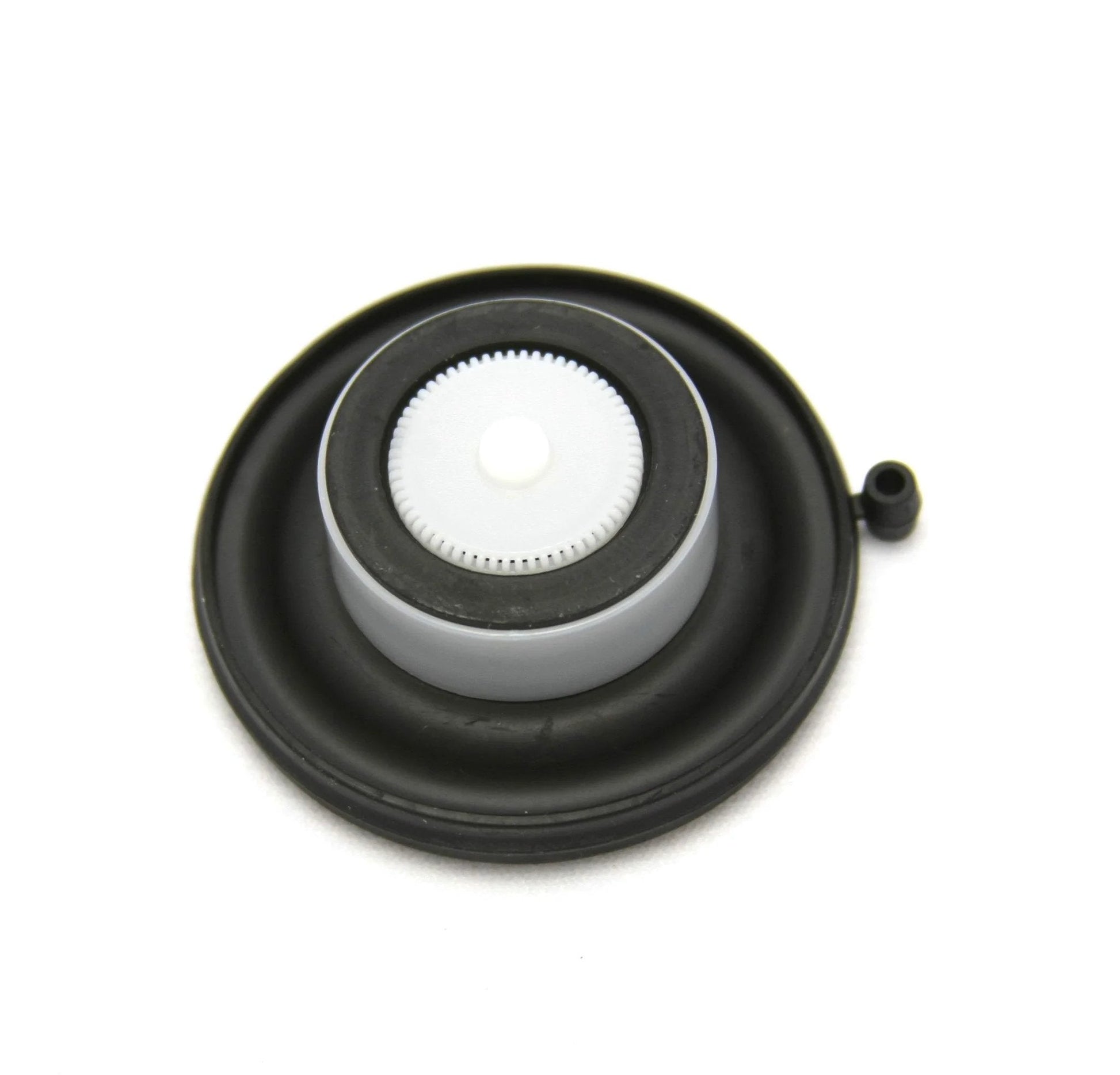 One Inch Valve Diaphragm Assembly for PGV ASV SRV Irrigation Valves by Hunter, round rubber and plastic component.
