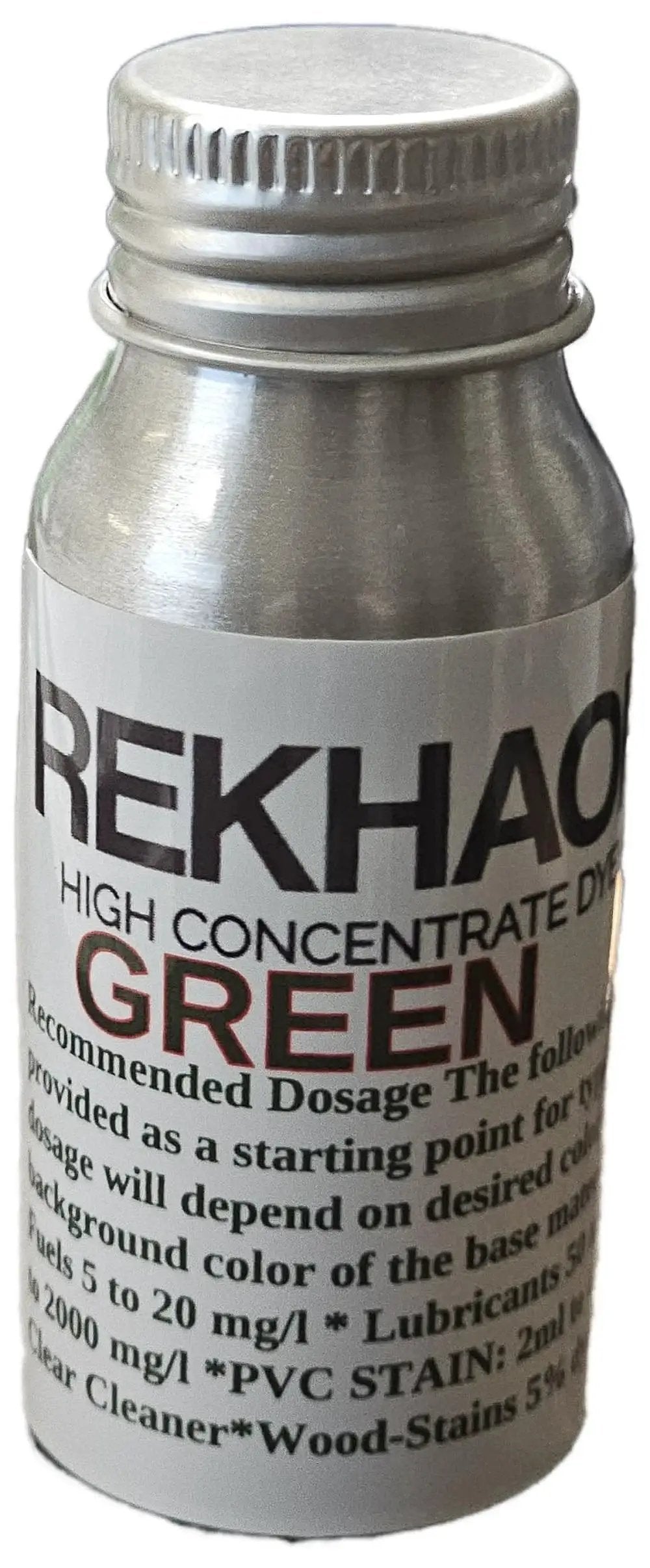 Green Petroleum Dye 1 Oz Bottle For Gasoline Diesel Fuels Lubricants And Fluids in metallic container with label
