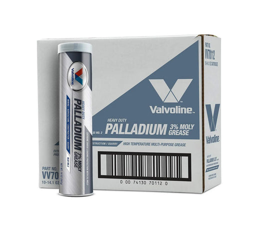 Heavy Duty Lithium Complex Grease Palladium Number Two With Three Percent Moly For Extreme Pressure Applications 14.1 oz Valvoline cartridge