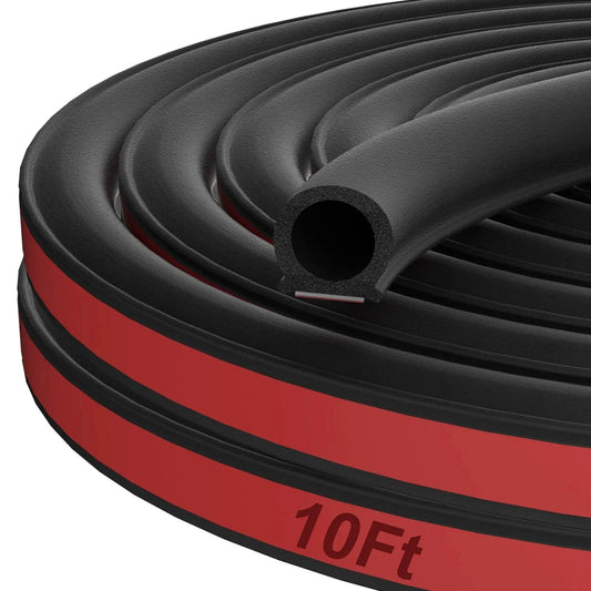 Durable D Shaped EPDM Weather Stripping For Cars And RVs 10 Ft Self Adhesive Door Seal Strip For Windows And Doors No More Drafts Or Noise With Automotive Soundproofing Weatherstripping For Cars Trucks Vans