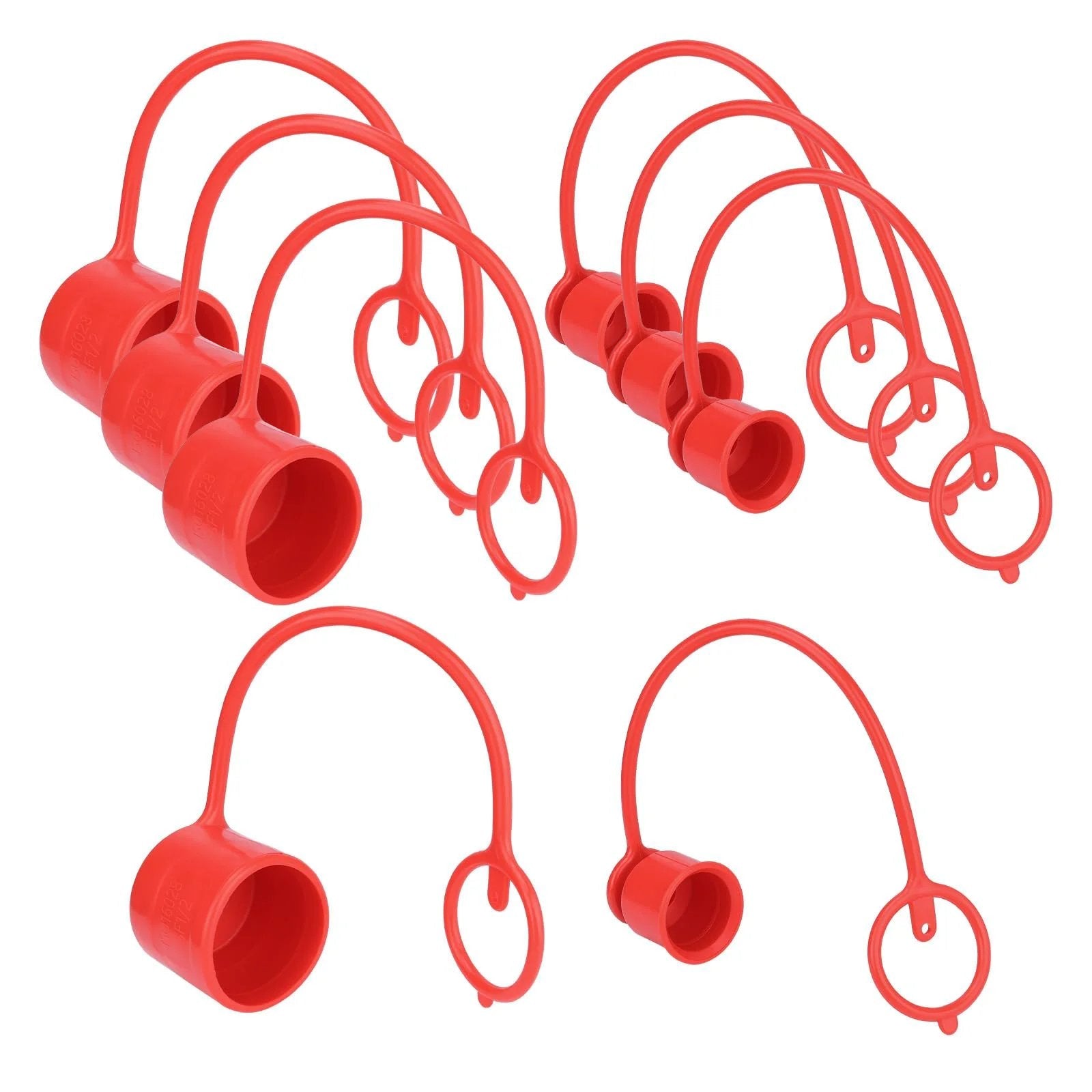 Dust Cap And Plug Kit For Half Inch Flat Face Hydraulic Quick Connect Couplers Includes Four Male And Four Female Rubber Covers Universal Fit