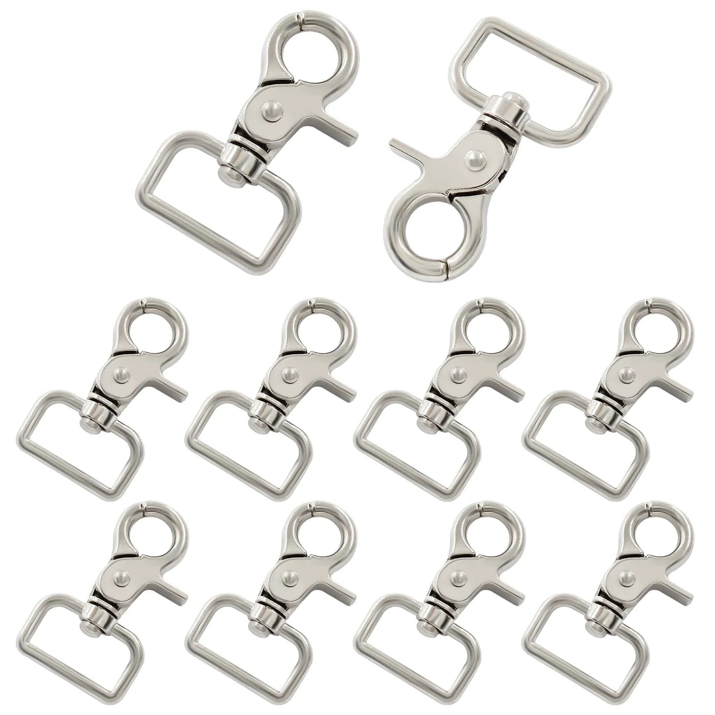 10 Pack Swivel Snap Hooks Set Heavy Duty Trigger Clips For Key Chains Leashes