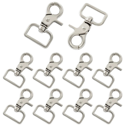 10 Pack Swivel Snap Hooks Set Heavy Duty Trigger Clips For Key Chains Leashes