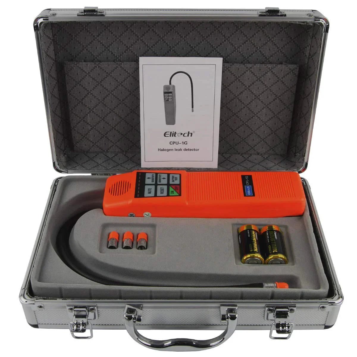 Pro Grade HVAC Leak Detector And Halogen Gas Sniffer For Refrigerants R22 R410A R134A R11 R404A CPU 1G Elitech in case