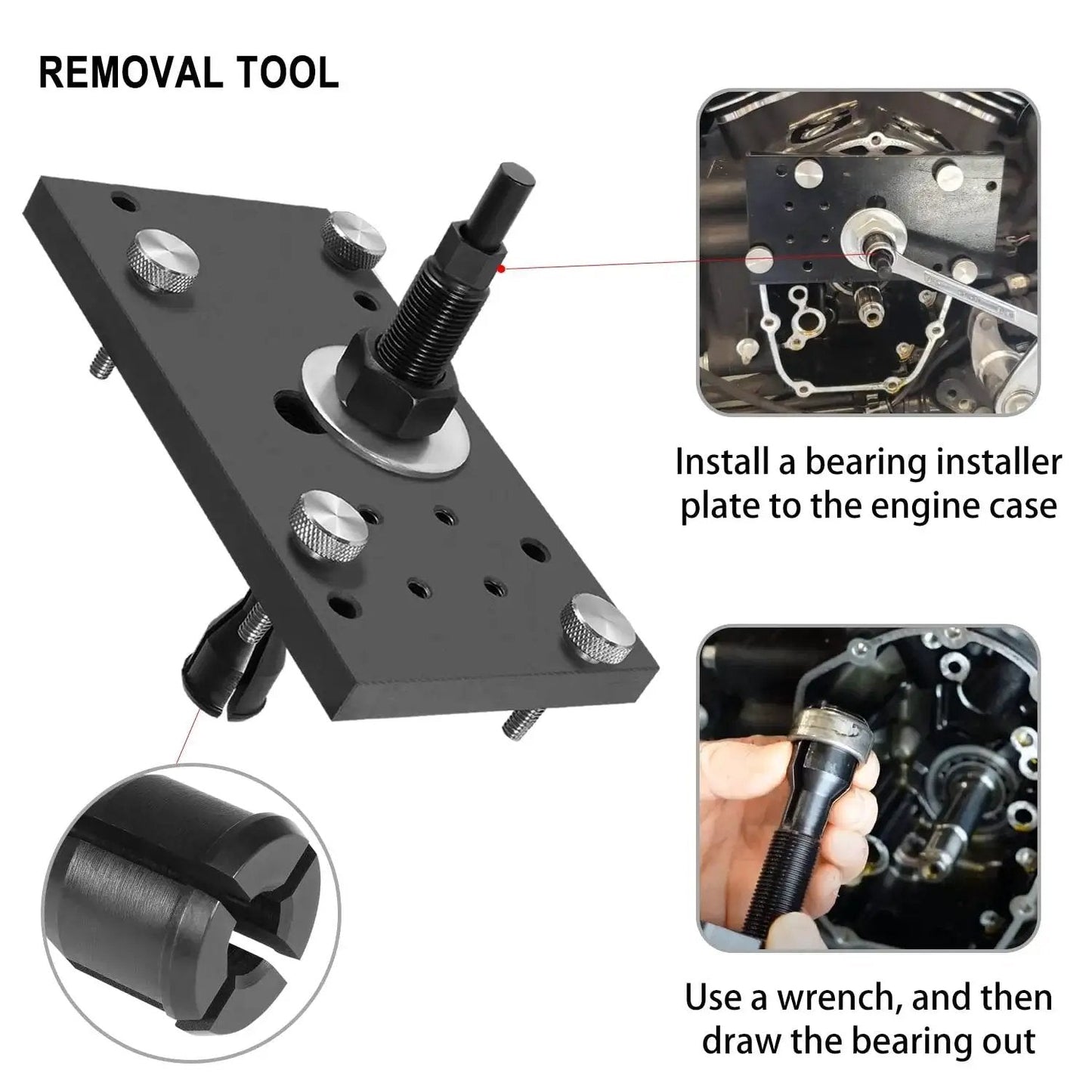 M8 Cam Inner Camshaft Needle Bearing Installer Tool Kit and Remover for 2017 and Up Milwaukee Eight Engine details