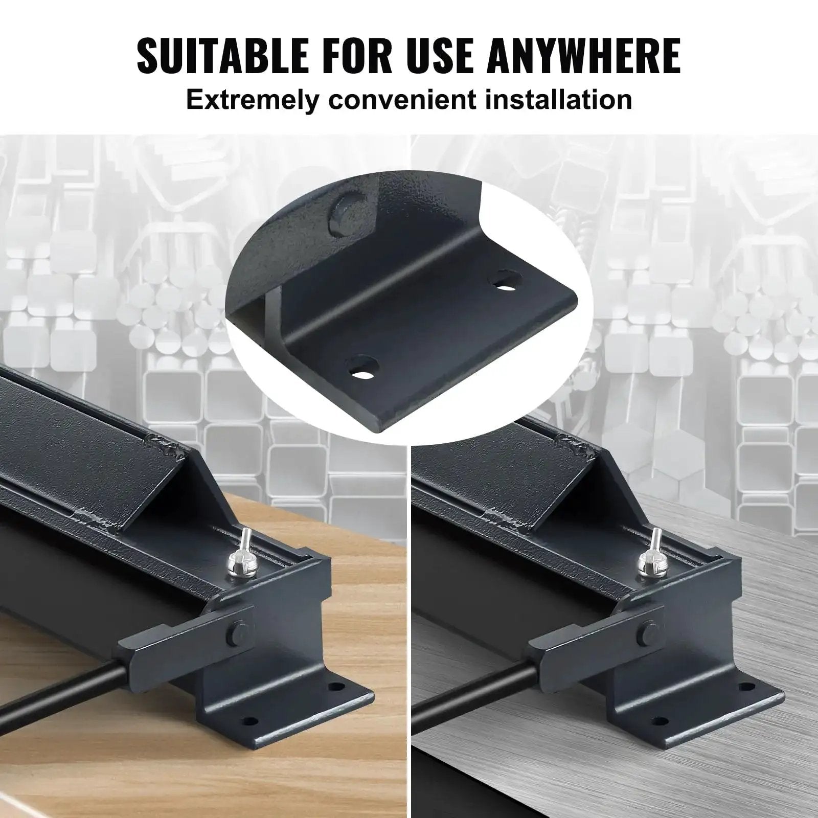 Box And Pan Brake 36 Inch Portable Sheet Metal Bender For 0 To 130 Degree Bends, Supports 20 Gauge Low Carbon Steel And 14 Gauge Aluminum