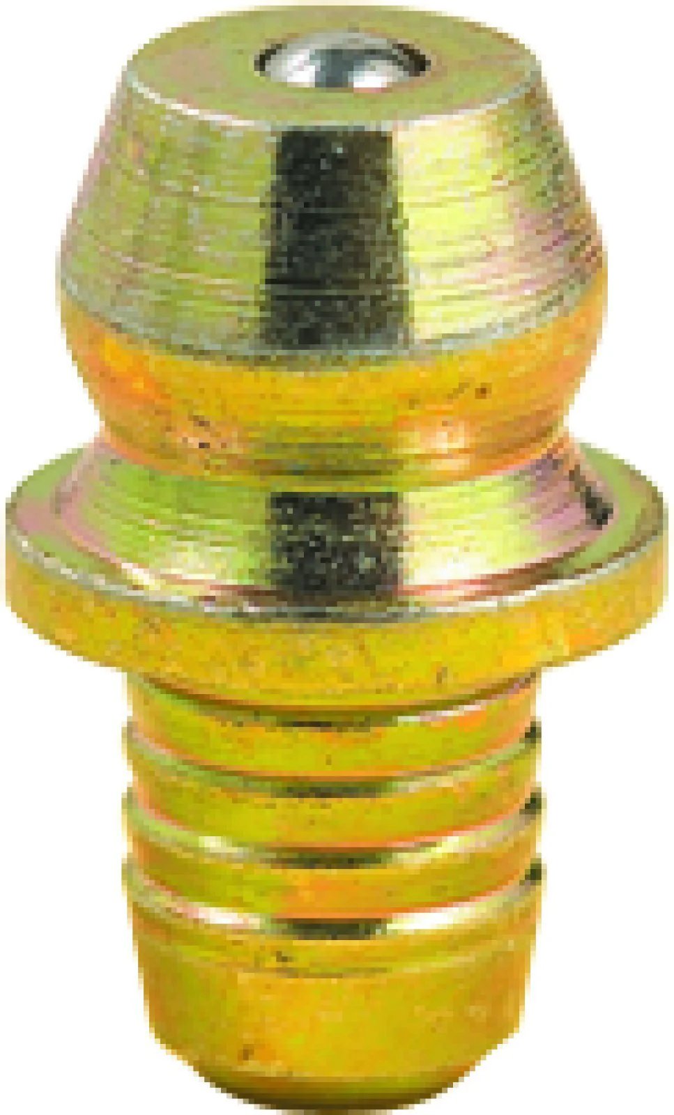 Heavy Duty Straight Drive Grease Fitting Pack Of Ten, 0.50 Inch Long For Three Sixteenths Inch Holes, Gold And Silver Finish, LUMAX LX3505 10