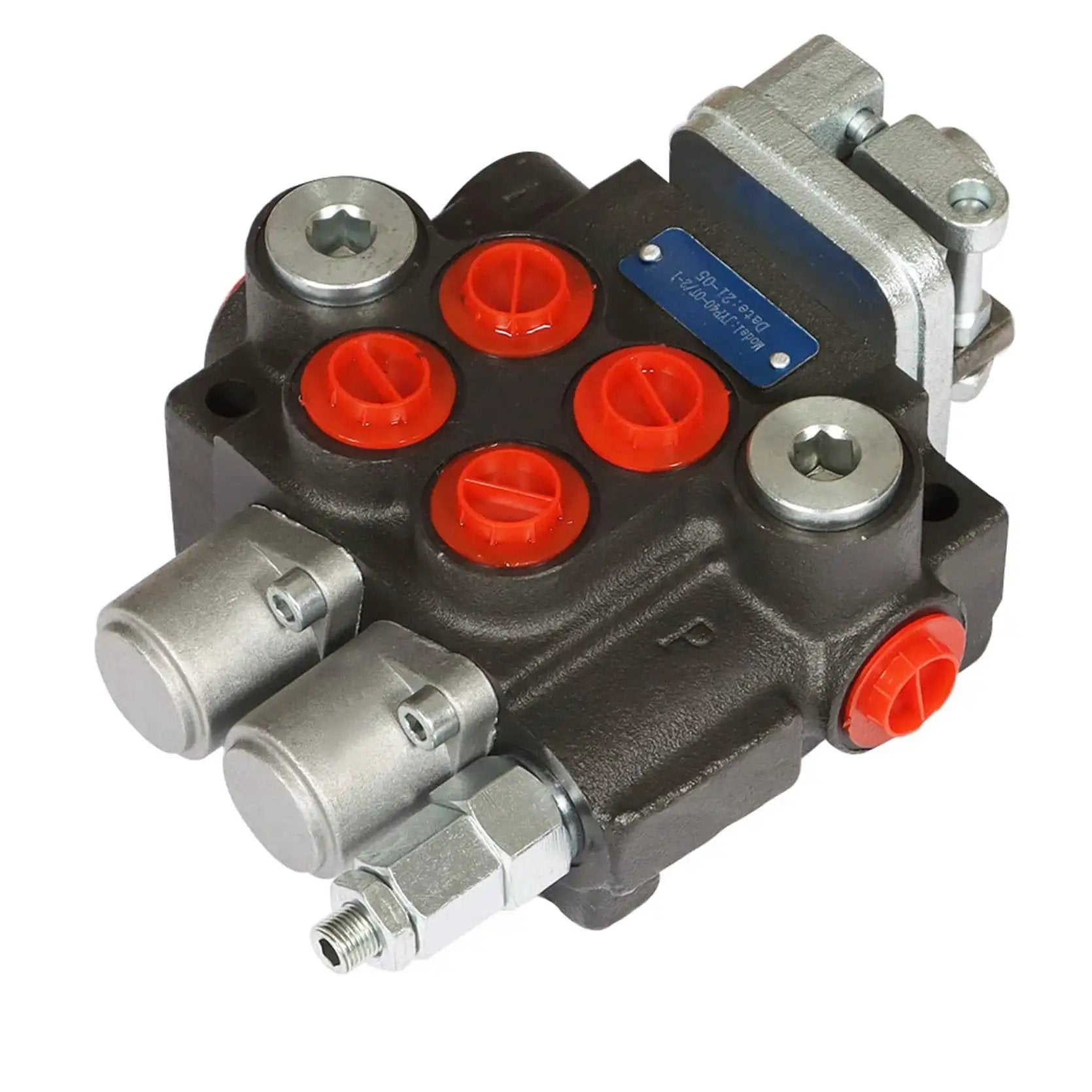Adjustable 2 Spool Hydraulic Directional Joystick Monoblock Valve For Tractor Loader Heavy Duty Cast Iron Build 11 GPM 3600 PSI