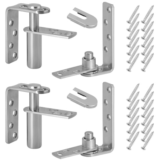 Self Return Double Swing Saloon Door Hinges For Cafe Doors 304 Stainless Steel Hardware Heavy Duty Load Rating 50 Lbs To 110 Lbs Set Of 2