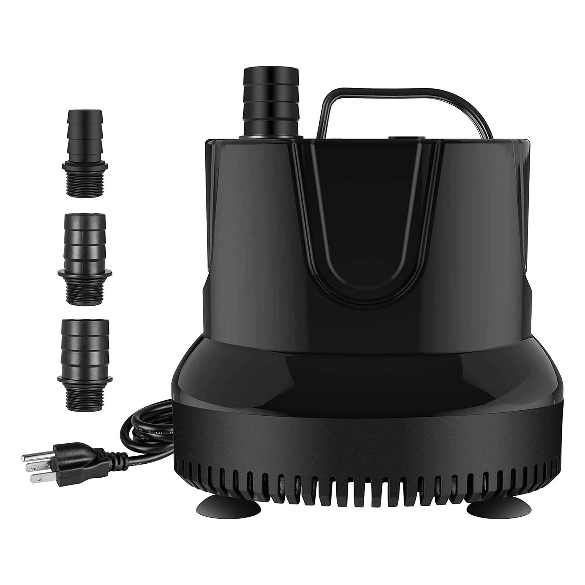 Bottom Suction Submersible Pump 800 GPH 60W With 9.8 Ft Lift And 3 Nozzles For Fountain Use In Fish Tank Pond Aquarium Hydroponics