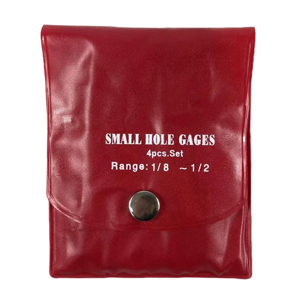 Precision Small Hole Bore Gauge Set Telescoping Full Round Bore Four Piece Built From 65 Mn Steel And Heat Treated For Superior Strength And Rust Resistance Includes Four Gauges Ranging From One Eighth To One Half Inch With A Handy Case