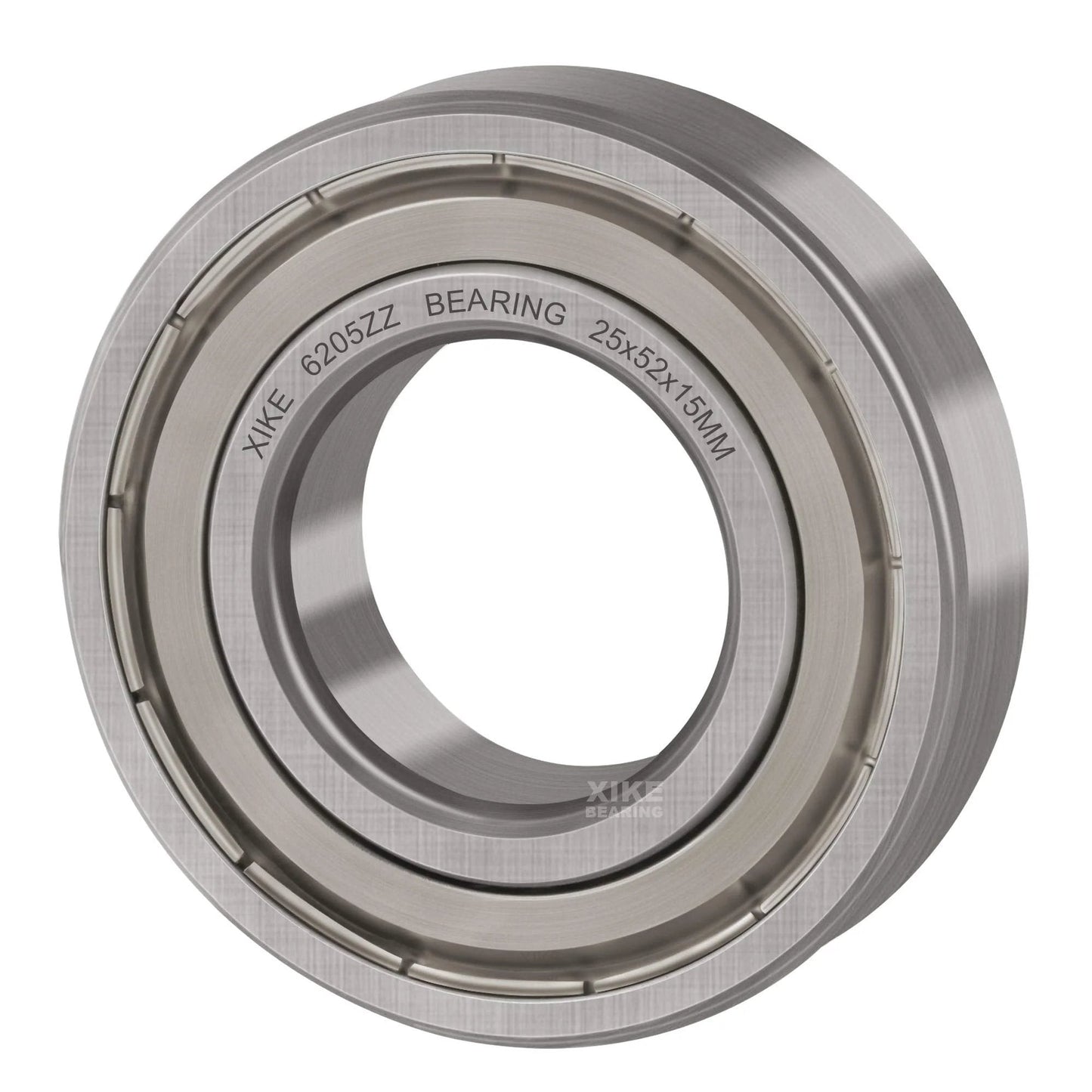 10 Pack Deep Groove Ball Bearings 6205ZZ, 25x52x15mm, Double Sealed And Pre Lubricated For High RPM, Chrome Steel P6 ABEC 3 Pro Grade Bearing Set XiKe
