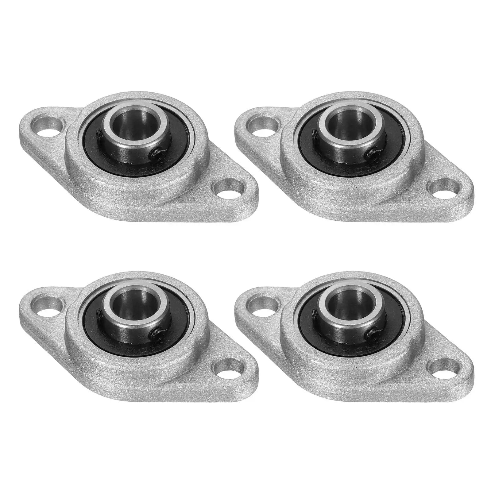 4 Pack KFL08 Pillow Block Bearings 8mm Bore Zinc Alloy Flange Mounted Bearing Housing P6 ABEC3