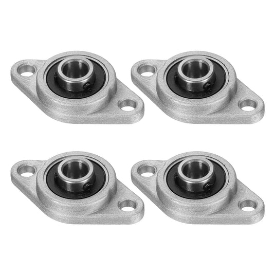 4 Pack KFL08 Pillow Block Bearings 8mm Bore Zinc Alloy Flange Mounted Bearing Housing P6 ABEC3