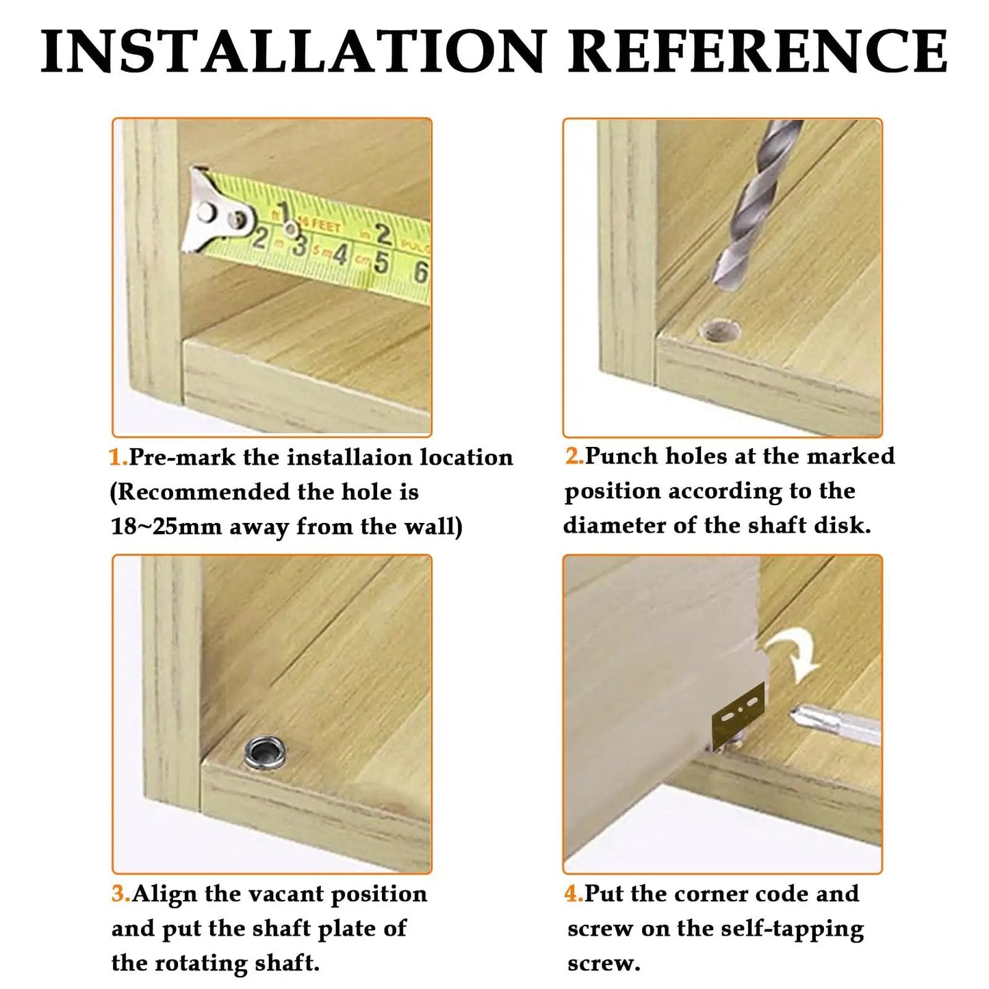 Installation steps for Heavy Duty Concealed Door Pivot Hinges With Bushing For Wood Doors And Cabinets Built To Last