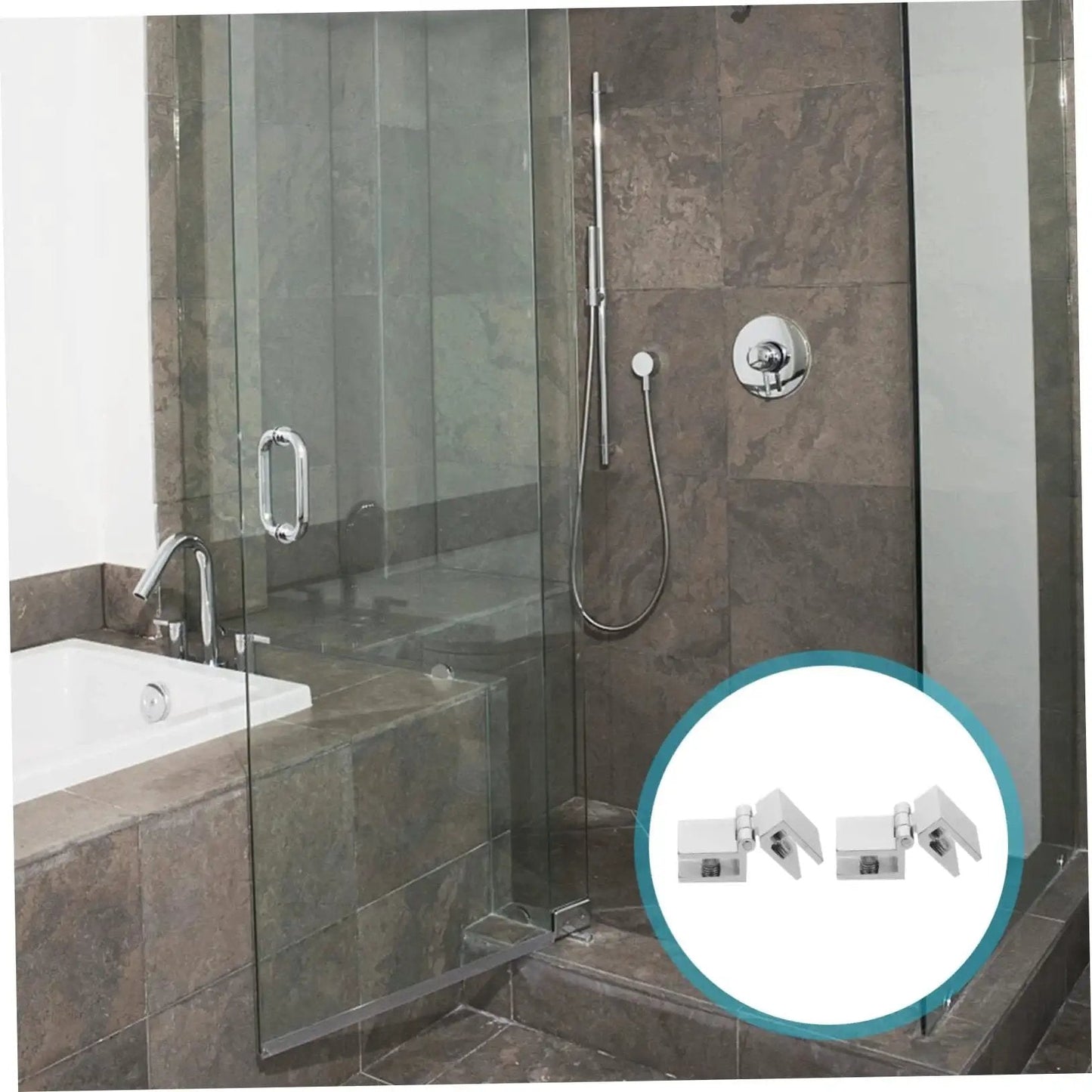 Set Of Four Heavy Duty Glass Door Hinges For Cabinets And Bookcases Perfect For Wine Cabinets And Home Use With Easy Installation