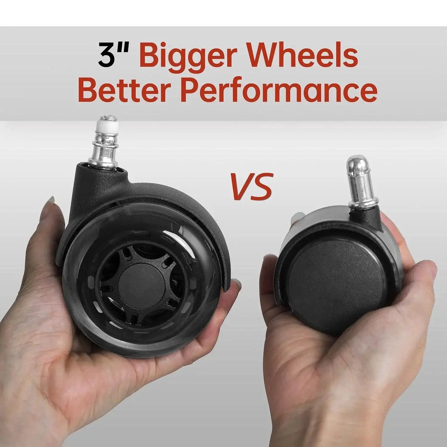 Comparison of 3 Inch Office Chair Wheels Set Of 5 Double Rollerblade Replacement For Smooth Quiet Rolling On Hardwood Floors And Carpets